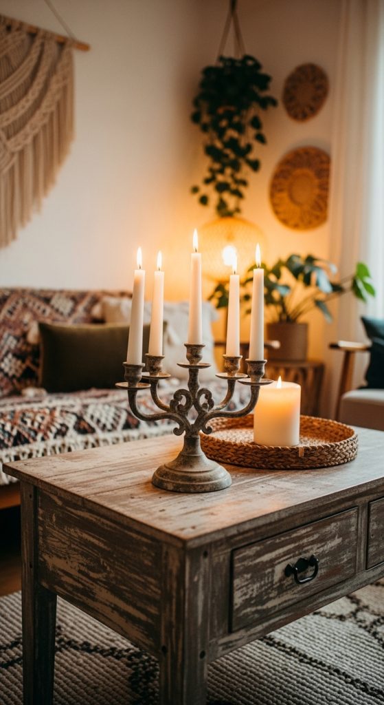 Candlestick Clusters with Patina Charm