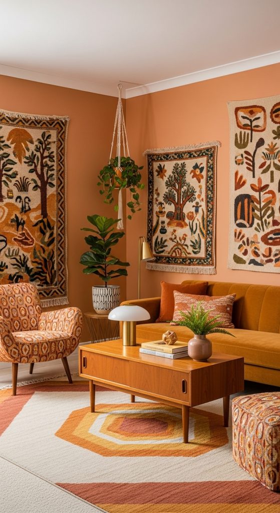 Tapestries with Retro Furniture