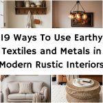 19 Ways To Use Earthy Textiles and Metals in Modern Rustic Interiors
