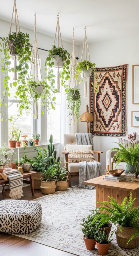 Botanical Accents & Hanging Planters