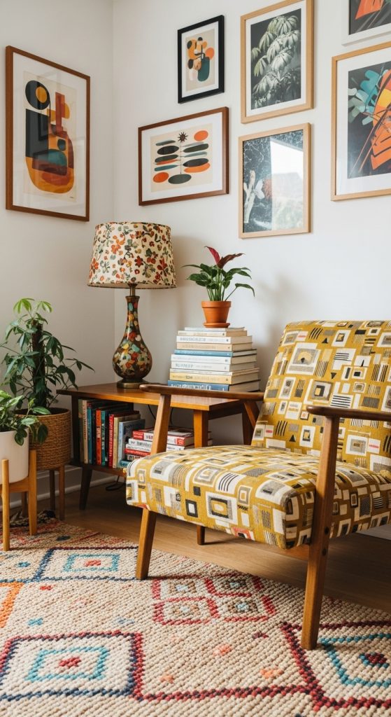 A Cozy Reading Nook with Eames Flair