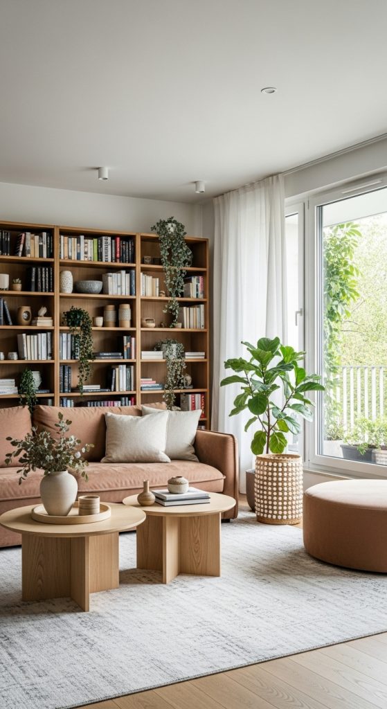 Scandinavian Living Room Bookcase
