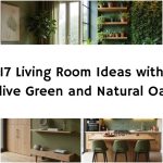 17 Living Room Ideas with Olive Green and Natural Oak